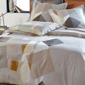 Becquet Drap plat en coton à motifs imprimésDR.CARAMEL Gris pas cher