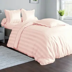 becquet Drap-housse rose en satin de coton pas cher