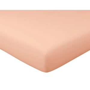 becquet Drap-housse rose en satin de coton pas cher