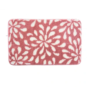Becquet Tapis de bain rose PETALES en polyester pas cher