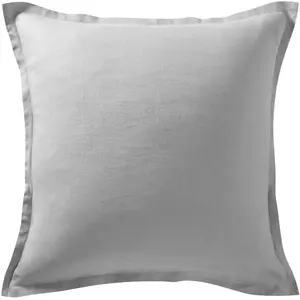 becquet Taie d'oreiller LIN LAVE UNI 50x70 gris pas cher