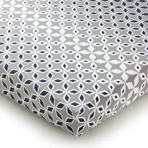 Becquet Drap-housse 160x200x28 gris en coton pas cher