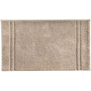 Becquet Tapis de bain beige LIGNUS en coton pas cher