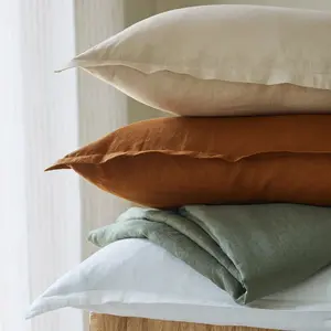 Becquet Drap housse lin lavé LAUREAT blanc