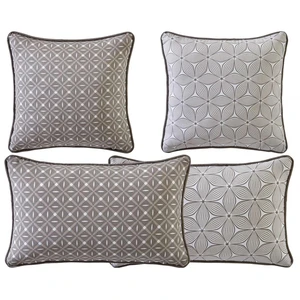 Becquet Coussin GIENS double face graphique rectangulaire  beigeVendu par3suisses