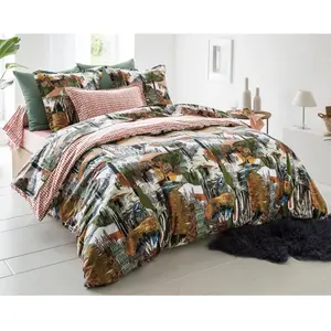 Becquet Housse de couette 140x200 PATCHARBRE multicolore en coton pas cher