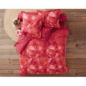 Becquet Housse de couette réversible en coton AKONI rose foncé pas cher