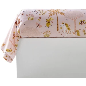 Becquet Traversin moelleux en coton imprimé rose CHEVAL ROSE pas cher