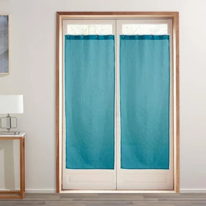 Becquet Voilage Droit Bleu canard CARLO pas cher