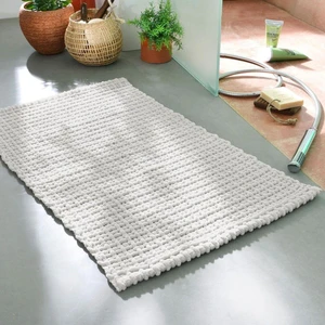 Becquet Tapis de bain rectangulaire TRESSADOUX craie pas cher