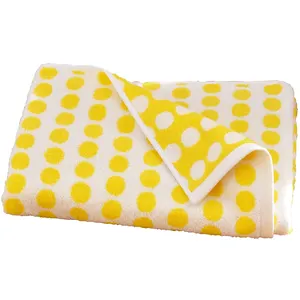 Becquet Serviette de toilette Epaisse Jaune POISPOIS pas cher