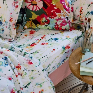 Becquet Drap plat en coton ARTISTE motif à fleurs multicoloreVendu par3suisses