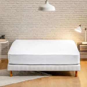 becquet Protection de matelas HOUSSE INT blanc en polyester 80x200 pas cher