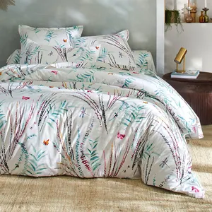 Becquet Housse de couette TEMPS LIBRE blanche en coton pas cher