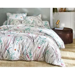 Becquet Housse de couette TEMPS LIBRE blanche en coton pas cher