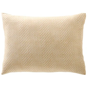 Becquet Taie d'oreiller THEOREME graphique et coloré, beige en coton 50x70cm pas cher