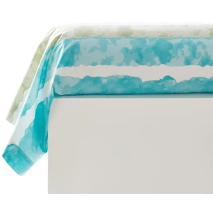 Becquet Taie de traversin en coton BAHAMISS motif tropical verte pas cher