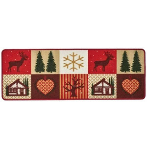 Becquet Tapis de cuisine motifs chats ASHOK gris pas cher