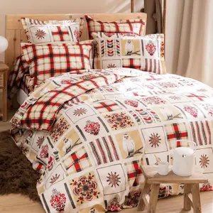Becquet Drap Housse SCARLETTE Rouge pas cher