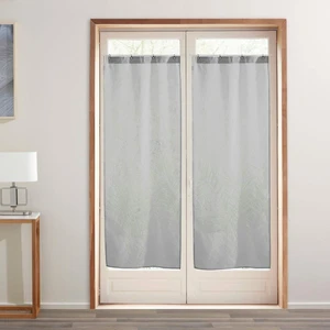Becquet Voilage Droit Gris perle CARLO pas cher