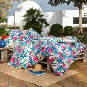 Becquet Drap plat VACANCES  en coton multicolore pas cher
