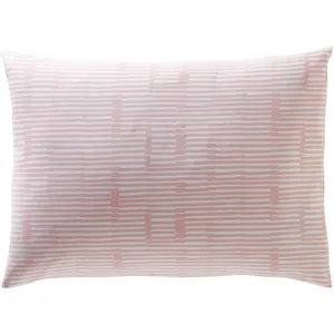 Becquet Taie d'oreiller sac double face à rayures colorées en Coton Rose FLORENT pas cher