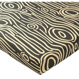 becquet Drap housse DR. TOPO en flanelle effet bois beige pas cher