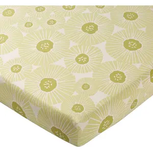 Becquet Drap housse en coton motifs imprimés DR. MY LIFE vert pâle pas cher