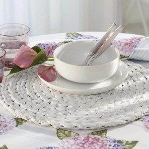 Becquet Set de 4 dessous d'assiettes RUBINE blanc pas cher