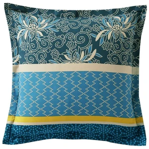 Becquet Taie volant en coton bleu 50x70 pas cher