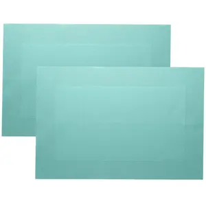 Set de table rectangulaires unis Becquet - Aqua pas cher