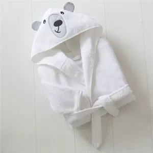 Becquet Peignoir enfant en coton RENATO blanc