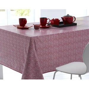 Becquet Toile cirée motif porcelaine - Rose Framboise