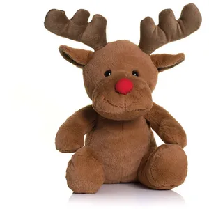 Mumbles Peluche Renne Au Nez Rouge - Mm033 - Marron pas cher