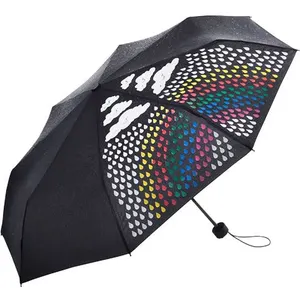 Non communiqué Fare - Parapluie de poche magic - FP5042C - noir - arc en cielVendu parfnac