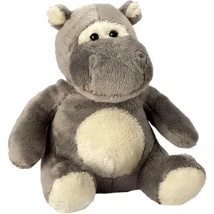 MBW Peluche Hippopotame - 60264 Gris Et Crème pas cher
