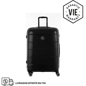 GYLBAG VALISE RIGIDE BLACK CH3 GRANDE (TAILLE L)+ Organisateur de voyage Offert pas cher