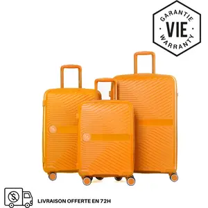 GYLBAG SET DE 3 VALISES RIGIDES Yellow PP5 (TAILLES S, M, L)