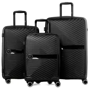 GYLBAG SET DE 3 VALISES RIGIDES Black PP5 (TAILLES S, M, L) pas cher