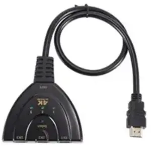 VSHOP 3 Port HDMI Switch 4K 2160P HDMI Adaptateur 3 Entrées 1 Sortie D...