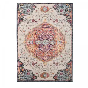 Comparateur de prix : UNAMOURDETAPIS Tapis salon Vintage Oriental - multicolore rouge beige bleu 200x280 cm