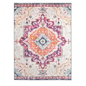 Comparateur de prix : UNAMOURDETAPIS Tapis Vintage Oriental PF MED 200x280 cm - multicolore rouge violet gris