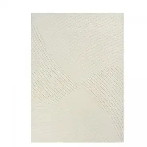 UNAMOURDETAPIS Tapis salon GEMGRAF 80x150 cm Crème - Tapis Entrée doux et soyeux pas cher