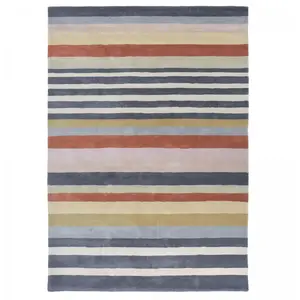 Harlequin Tapis salon tufté main en laine motif géométrique, multicolore 170x240 pas cher