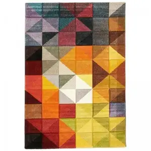 UNAMOURDETAPIS Tapis moderne - 120x170 cm - MARIX Multicolore - Polypr... pas cher