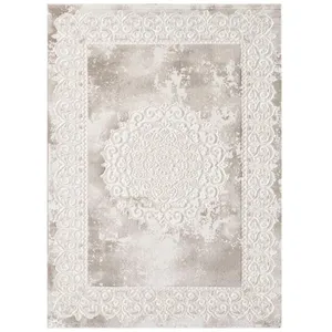 Comparateur de prix : UNAMOURDETAPIS Tapis oriental 200x280 rectangle beige tissé motif ancestral balrod