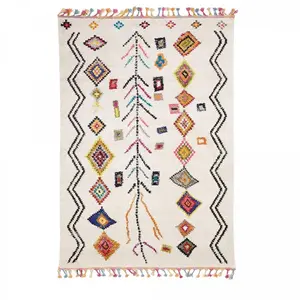 Comparateur de prix : UNAMOURDETAPIS Tapis berbère style OURIKA MK 02 Multicolore 160x230 OEKO TEX®