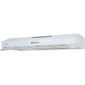 Comparateur de prix : Beldeko - hotte casquette visière rivage 90 cm - blanche - 200w - double moteur - 438 m3h