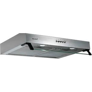 Comparateur de prix : beldeko - hotte casquette / visière rivage 60 cm inox - 100w - 210 m3/h