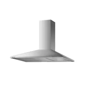 Comparateur de prix : BELDEKO Hotte de cuisine décorative inox 90cm - pyramide 338 m3h - evacuation ou recyclage
